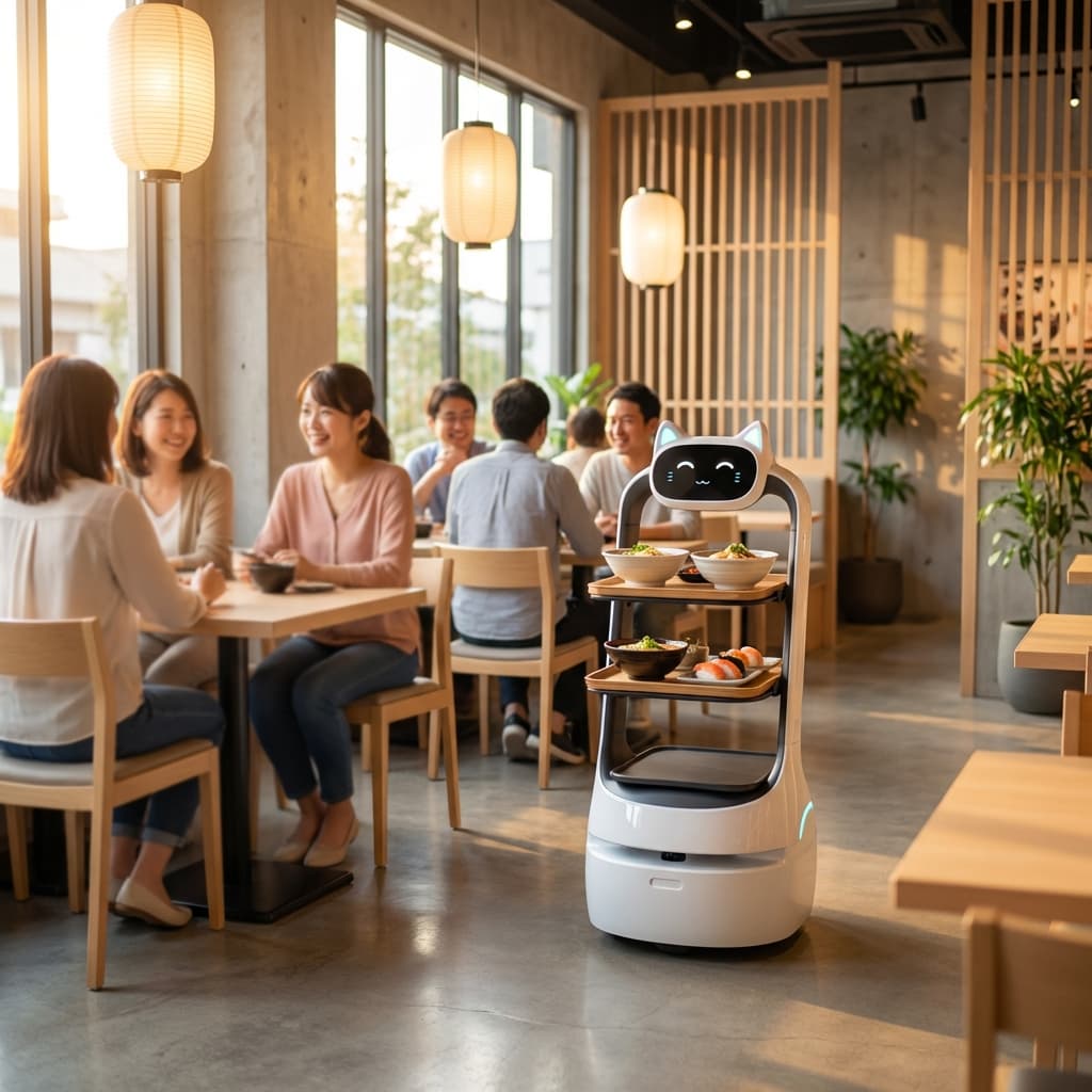 配膳ロボット導入で人手不足解消